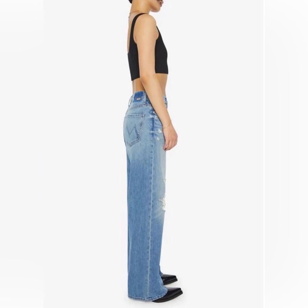 MOTHER Lil Dodger Sneak Jeans - Tomorrow Always Knows - Picture 2 of 9